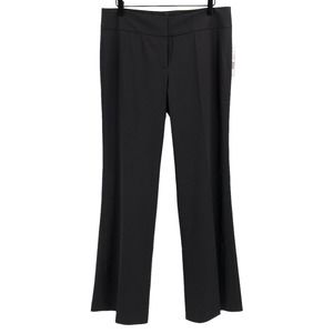 Elie Tahari NEW Womens Size 8 Wool Blend Eileen Trouser Black Pants Flat Front